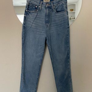 madewell mom jeans, size 26